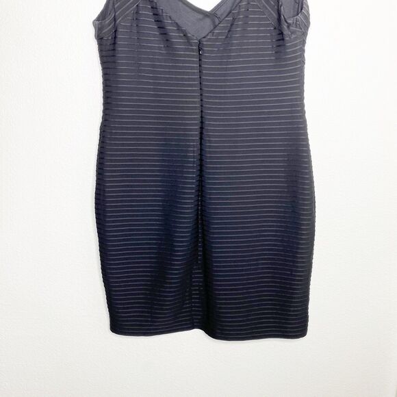 Eliza J Plus 14W Dress Bodycon Bandage Solid Black Sleeveless LBD Short Mini - Picture 9 of 11